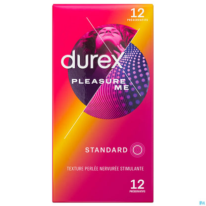 Préservatifs Pleasure Me Perlés et Nervurés Extra Lubrifiés 12 Préservatifs