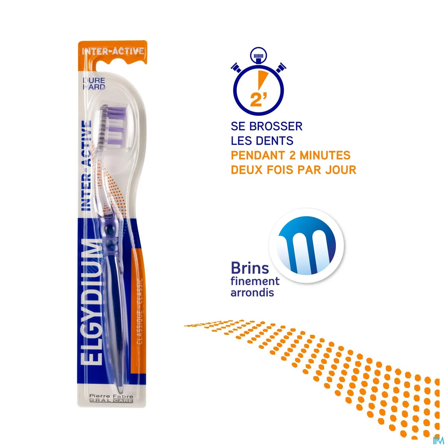 INTER ACTIVE Brosse à Dents Dure 1 Unité