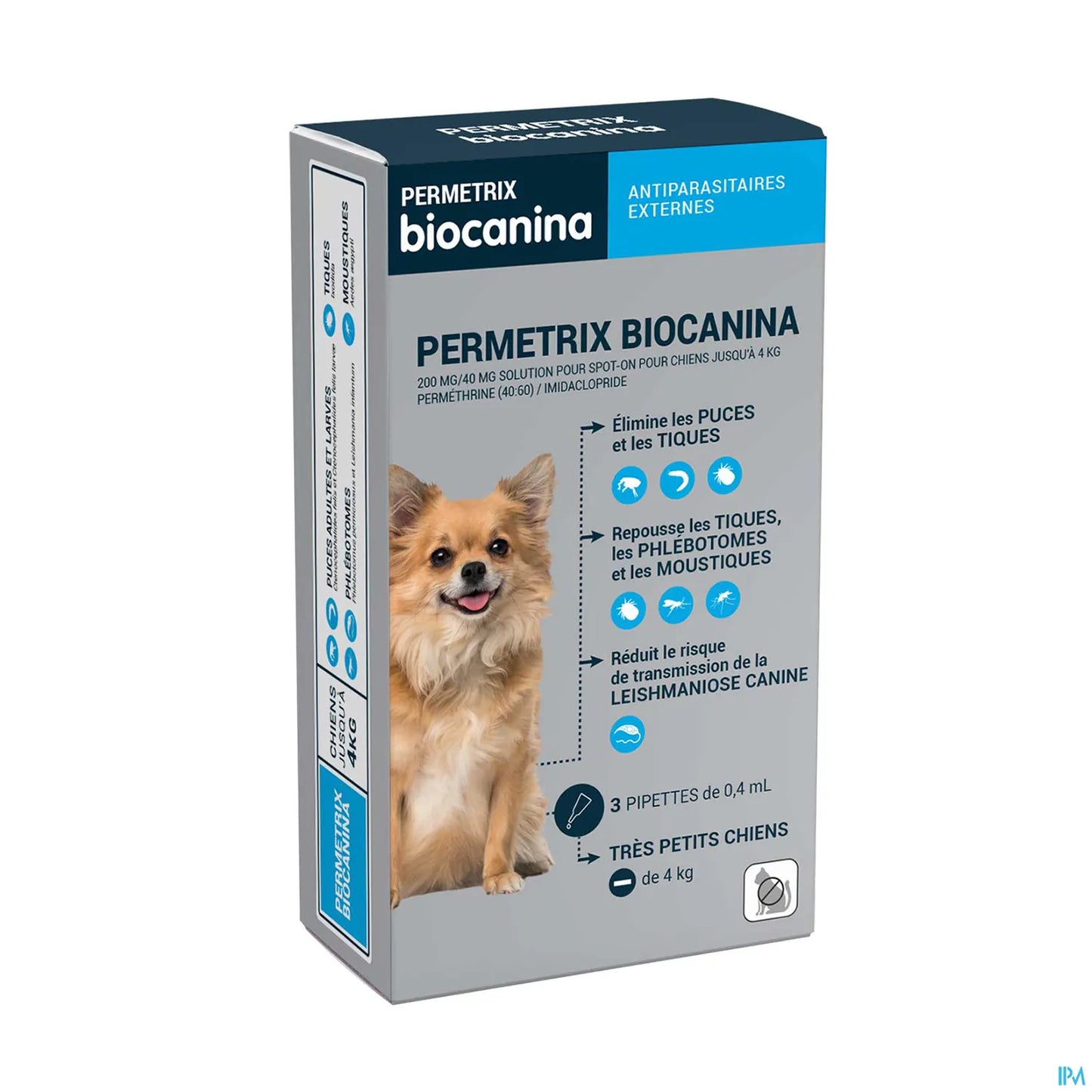 Permetrix Small Dogs 200mg / 40mg Spot On 3 x 0.4ml
