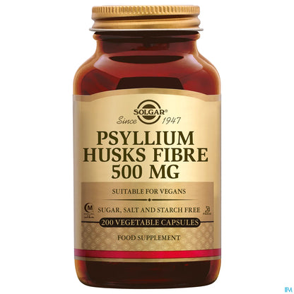 Fibre de Cosses de Psyllium 500 mg 200 Gélules Végétales