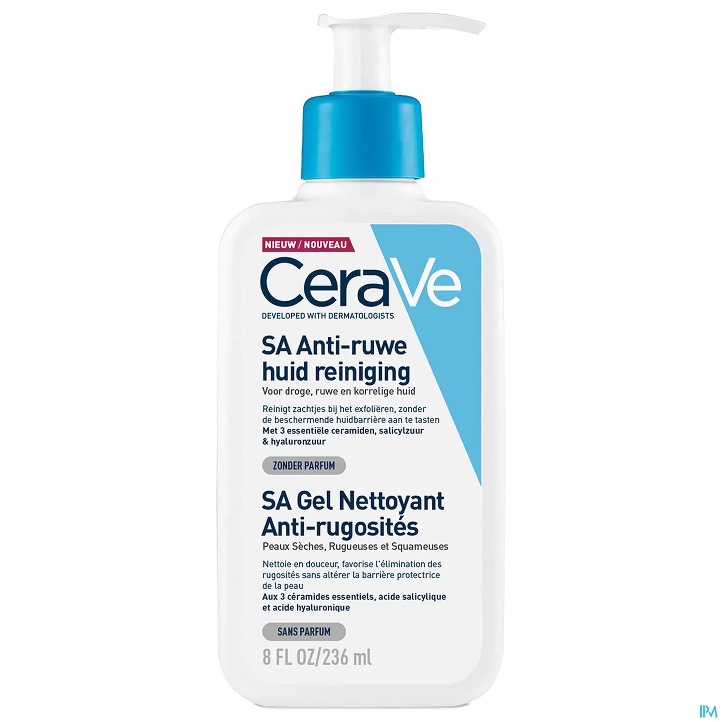 SA Gel detergente levigante per pelle secca, ruvida e granulosa 236 ml