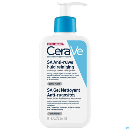 SA Gel detergente levigante per pelle secca, ruvida e granulosa 236 ml