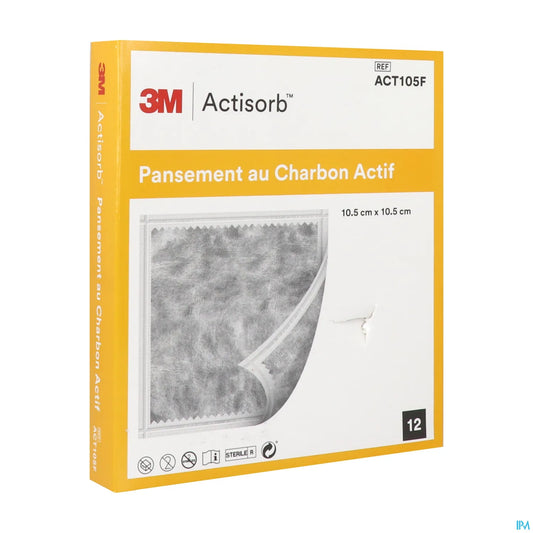 Actisorb Activated Charcoal Dressing 10.5x10.5 cm 12 Units