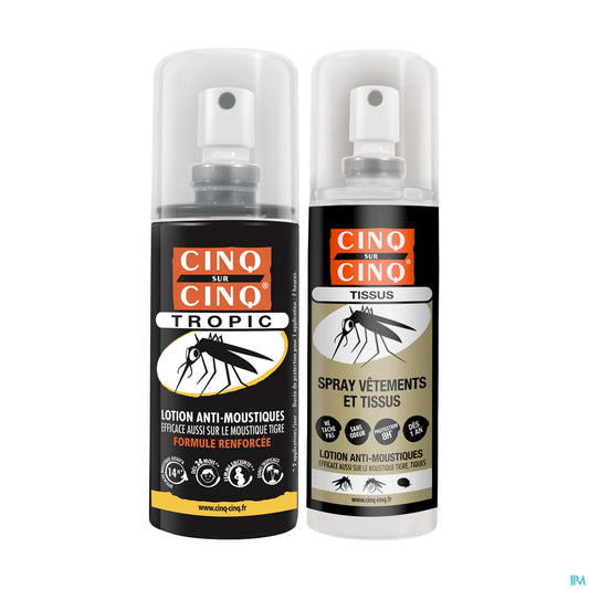 Kit Voyage Haute Protection spray Tropic 75ml et Spray Vêtement 100ml