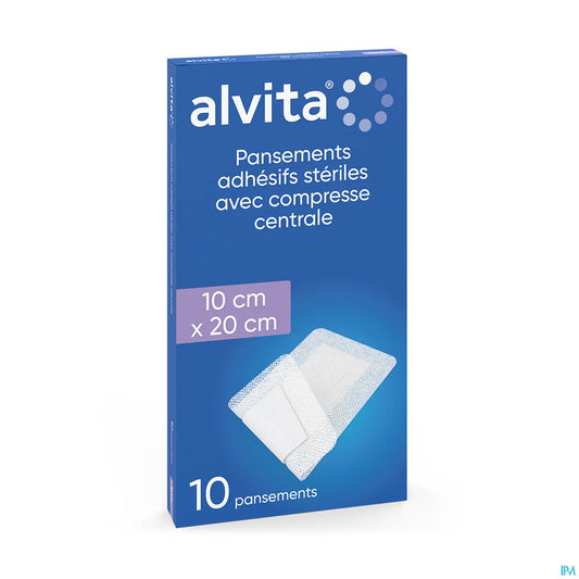Medicazione adesiva sterile 10x20 cm 10 unità