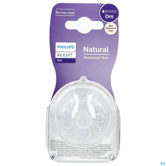 Philips Avent Tétine Natural Response T1 X2 0m+ SCY961/02