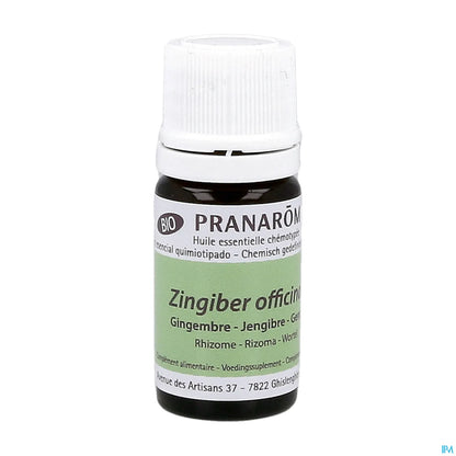 Organic Ginger Chemotyped Essential Oil 5ml