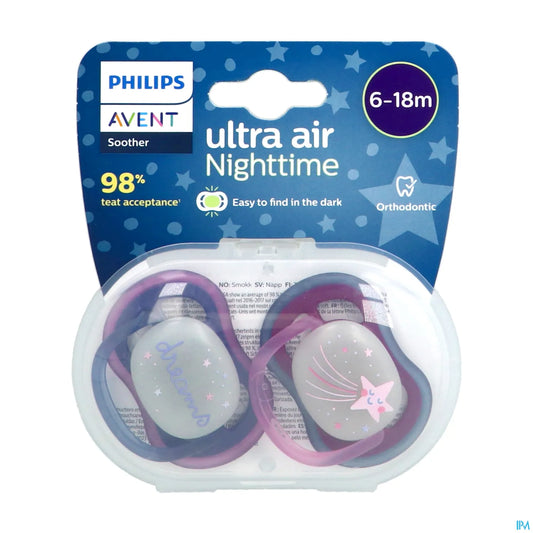 Ciuccio Philips Avent Ultra Air Night 6-18 mesi