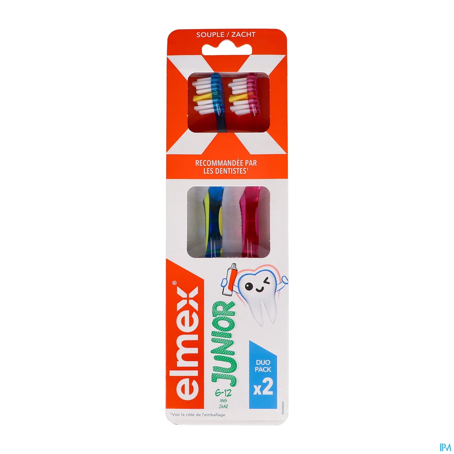 Elmex Brosse à Dents Junior 6 à 12 Ans Duo Pack 2 unités