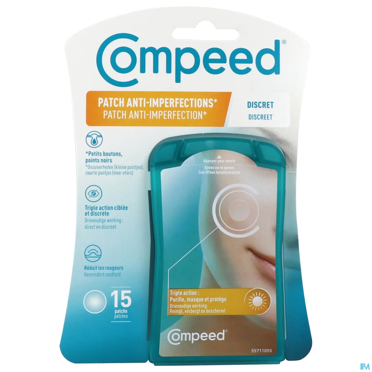 Patch Anti-Imperfections Discret 15 Patchs 1.5 x 1.5cm