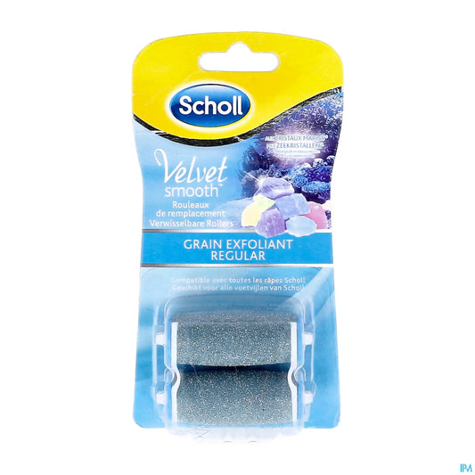 Velvet Smooth Express Pedi Diamond Crystals Esfoliante Grana 2 Rulli di Ricambio