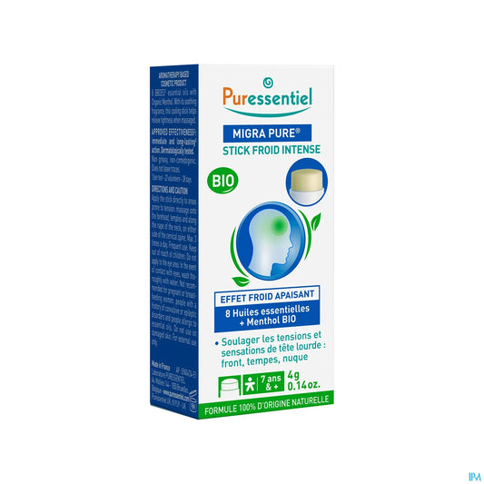 Migrapure Intense Cold Stick Biologico 4g