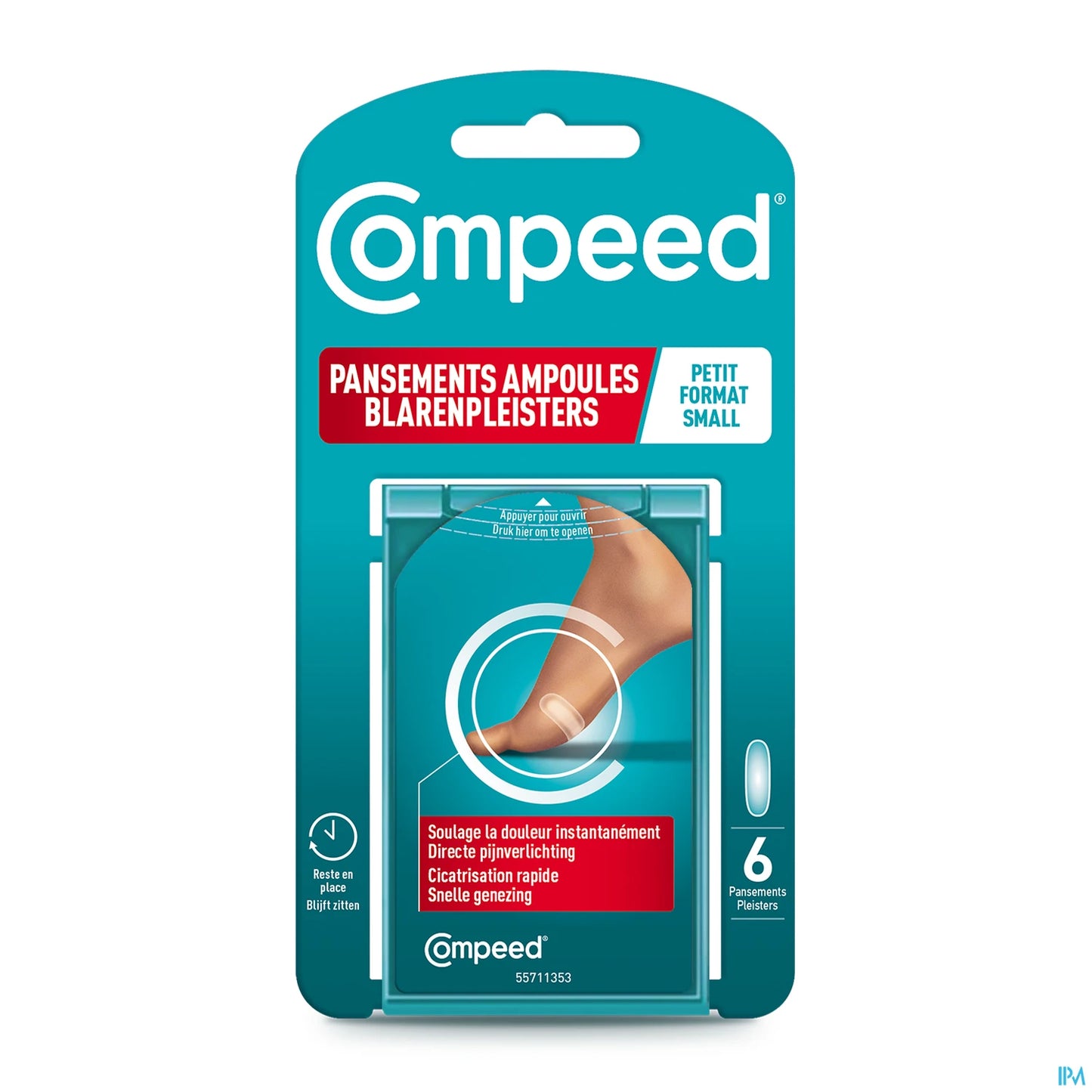 Compeed Pansements Ampoules Petit Format Boite de 6