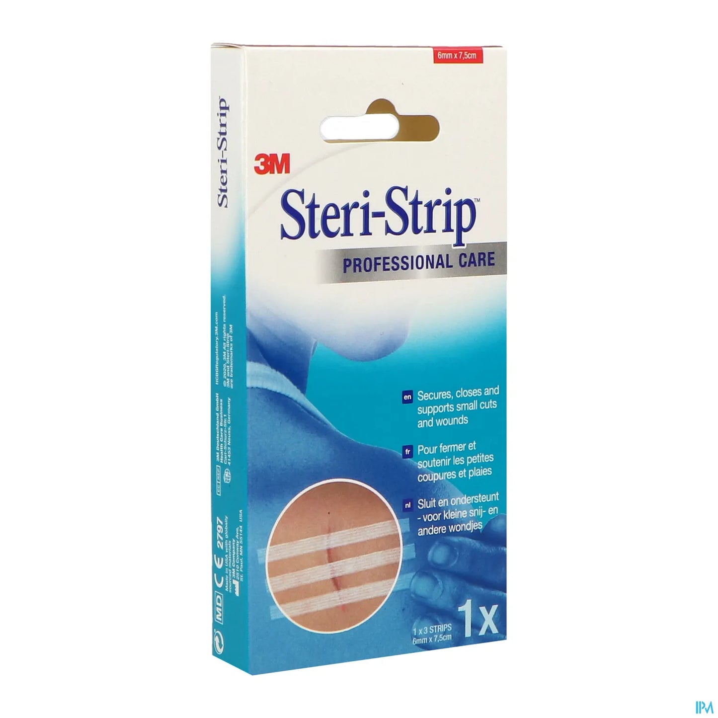 Steristrip Adhesive Suture Strip 6 mm x 75 mm Box of 3