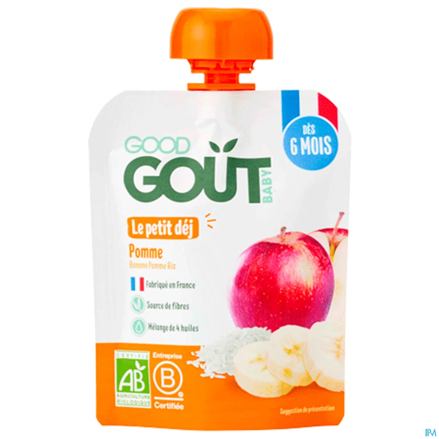 Le Petit Déj Pomme Bio Purée de Fruits 70g