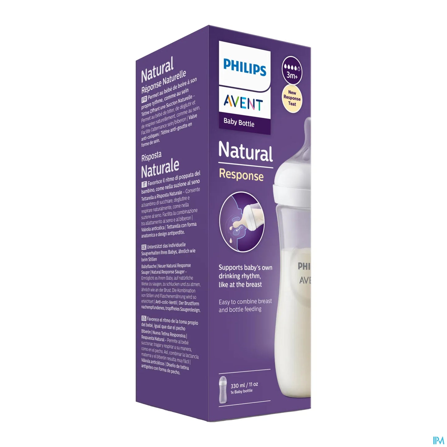 Philips Avent Biberon Natural Response 330ml 3 Mois Et Plus