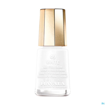 Mini Nail Polish 049 White 5ml