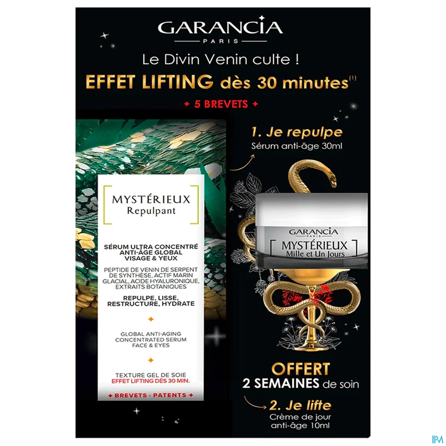 Mysterious Plumping Box 30 ml e crema giorno anti-età globale Thousand and One Days 10 ml