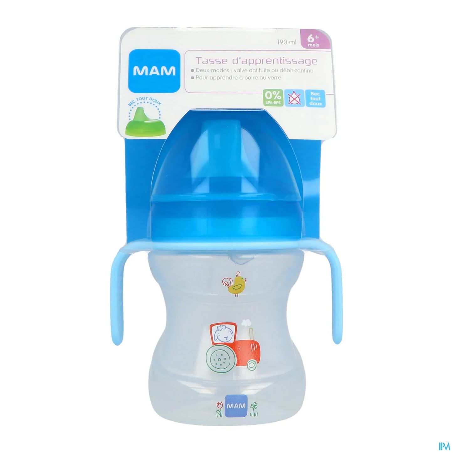 Tasse d'Apprentissage 190ml Pour 6 Mois et Plus