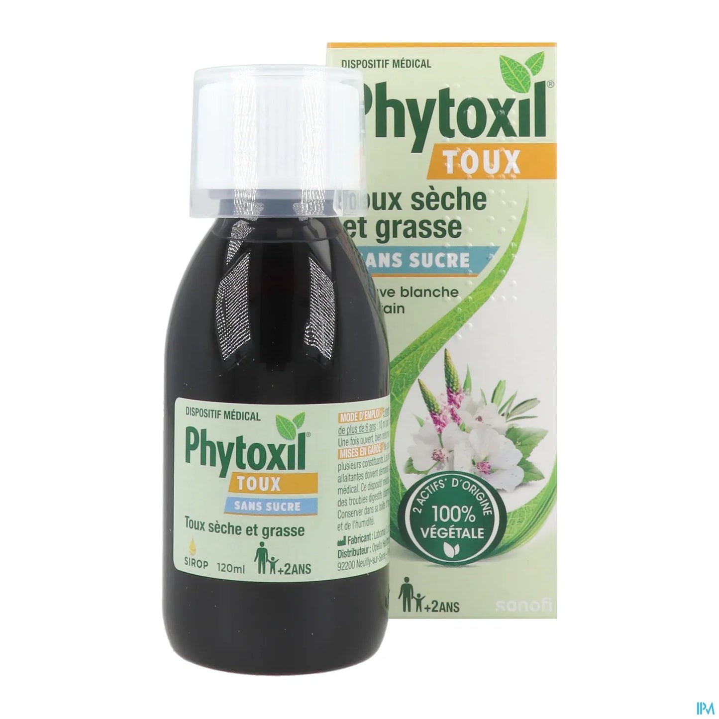 Sanofi Phytoxil Sans Sucre Sirop Toux 120ml