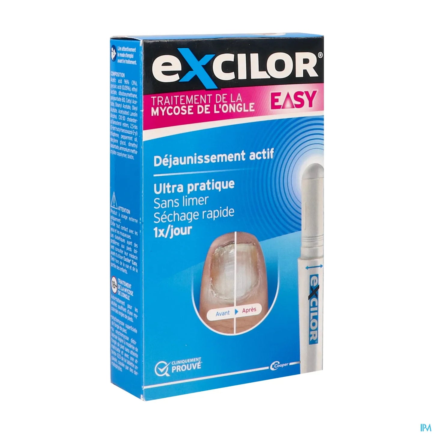 Cooper Excilor Easy Mycose de l'Ongle Stylet 4 mL