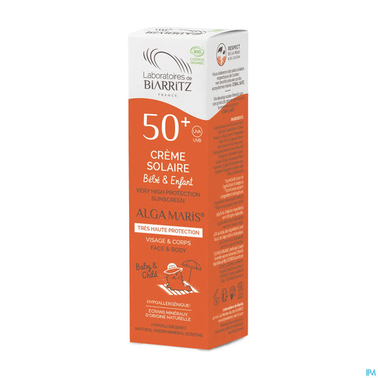 Crema solare per neonati e bambini SPF50, flacone con pompa da 100 ml