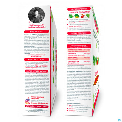 Quatuor Circulation Bio 20 Ampoules 15ml
