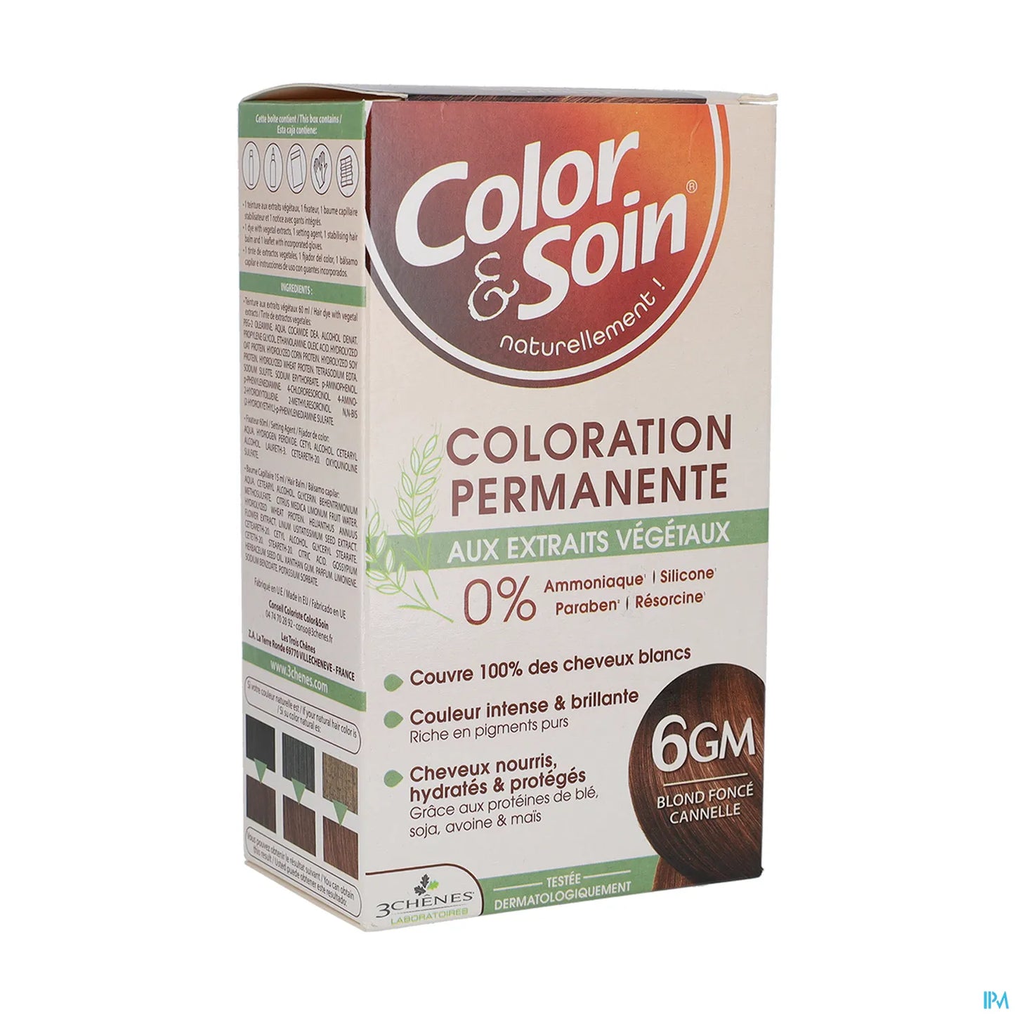 3 Chênes Color &amp; Care Biondo Scuro Cannella 60ml