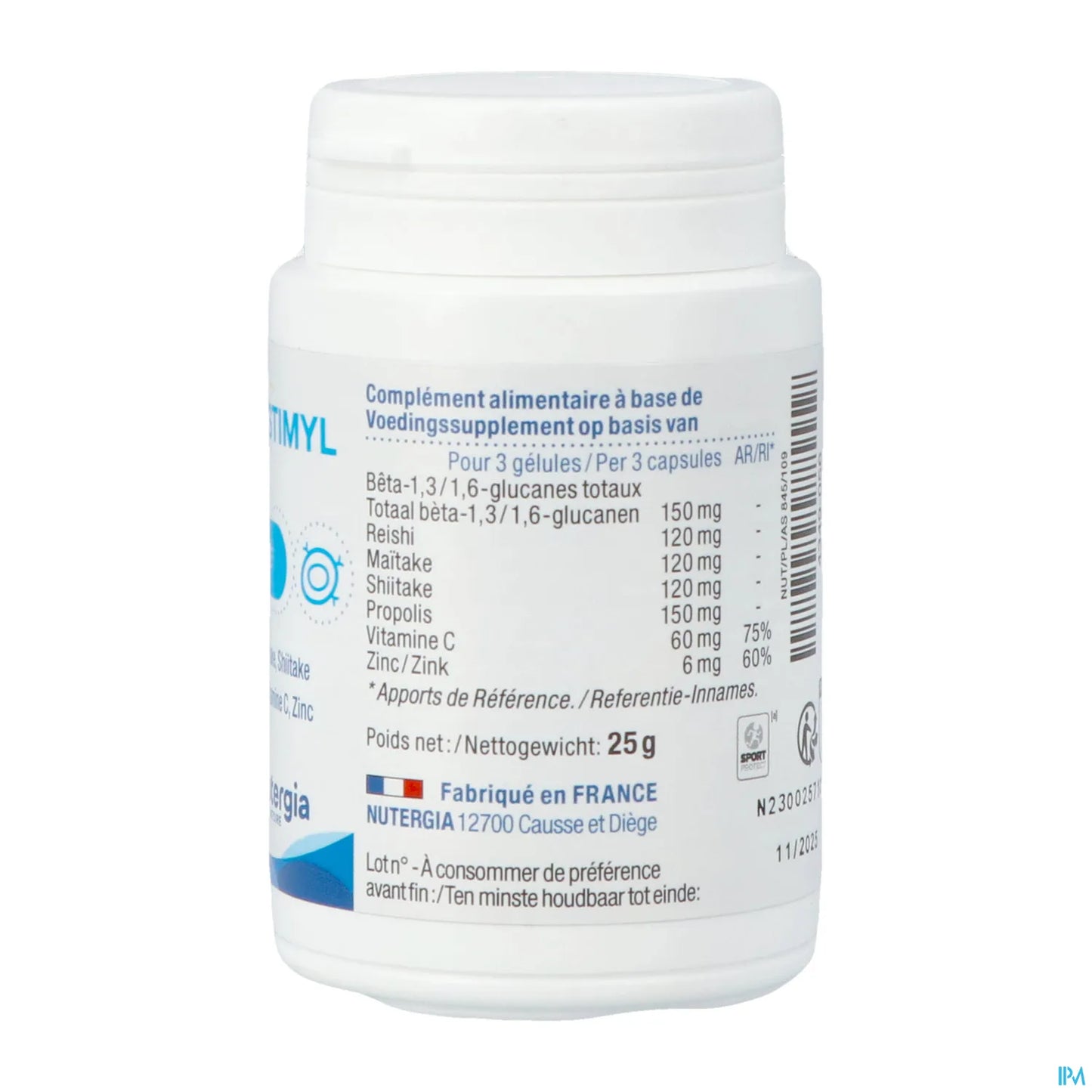 Ergystimyl Immunité 60 Gélules