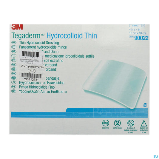Tegaderm Foam Hydrocellulaire Mince 10 x 10 cm - Boîte de 10