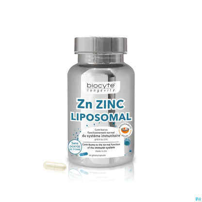 Zn Zinc Liposomal Gélules Défenses Immunitaires 60 Gélules
