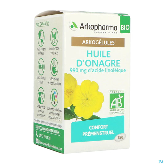 Arkogélules Organic Evening Primrose Oil 180 Capsules