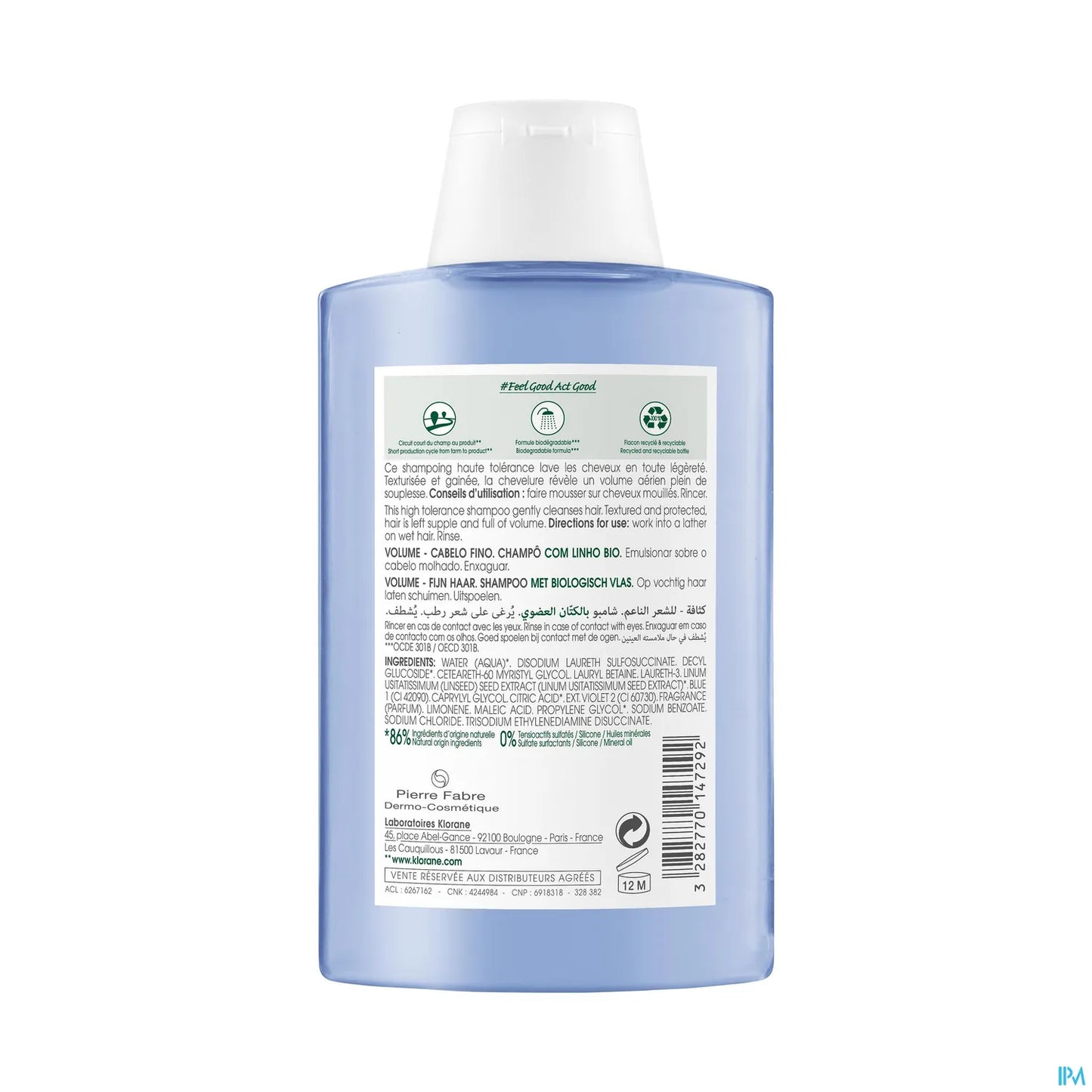 Shampooing à la Fibre de Lin BIO 200ml