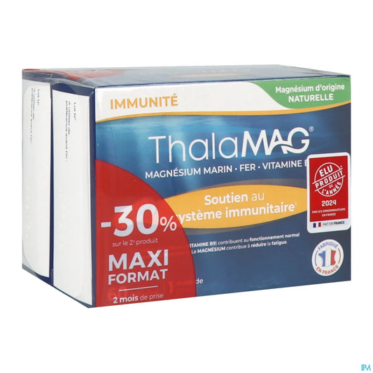 Iprad Thalamag Marine Magnesium Physical and Mental Fitness Pack of 2 x 60 Capsules