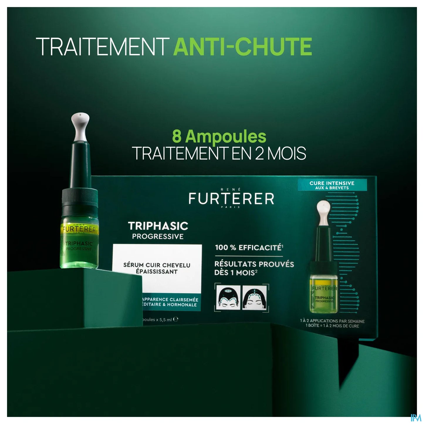 René Furterer Triphasic Sérum Longévité et Densité 8 x 5,5 mL