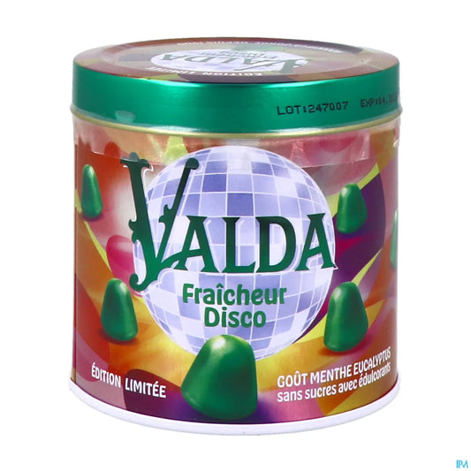 Valda Fraicheur Disco Pastiglie Senza Zucchero Gusto Menta Eucalipto 160g