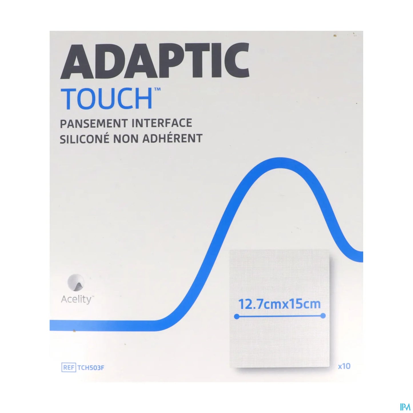 Medicazione in silicone non aderente Adaptic Touch 12,5x15 cm, confezione da 10