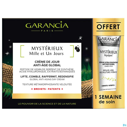 Mysterious Thousand and One Days Global Anti-Aging Day Cream 30ml with 5ml Miniature
