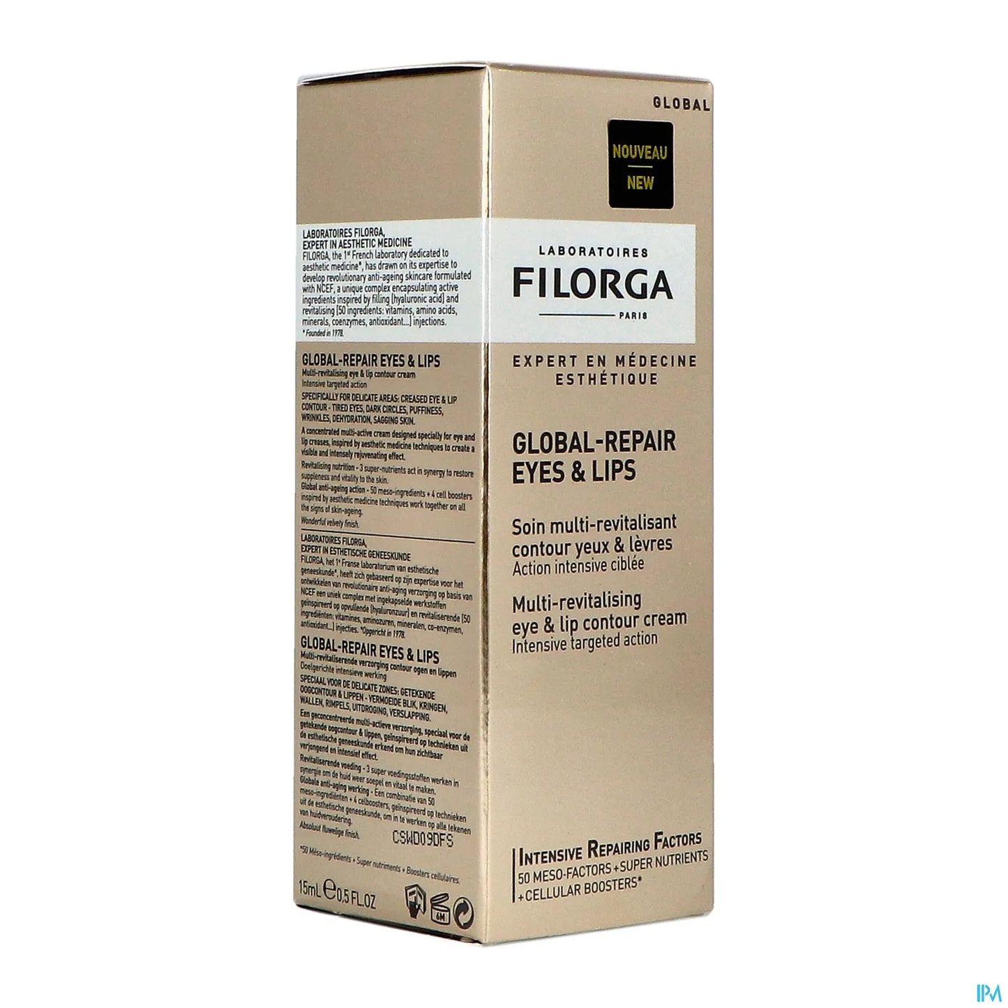 Crema contorno occhi e labbra Global-Repair 15 ml