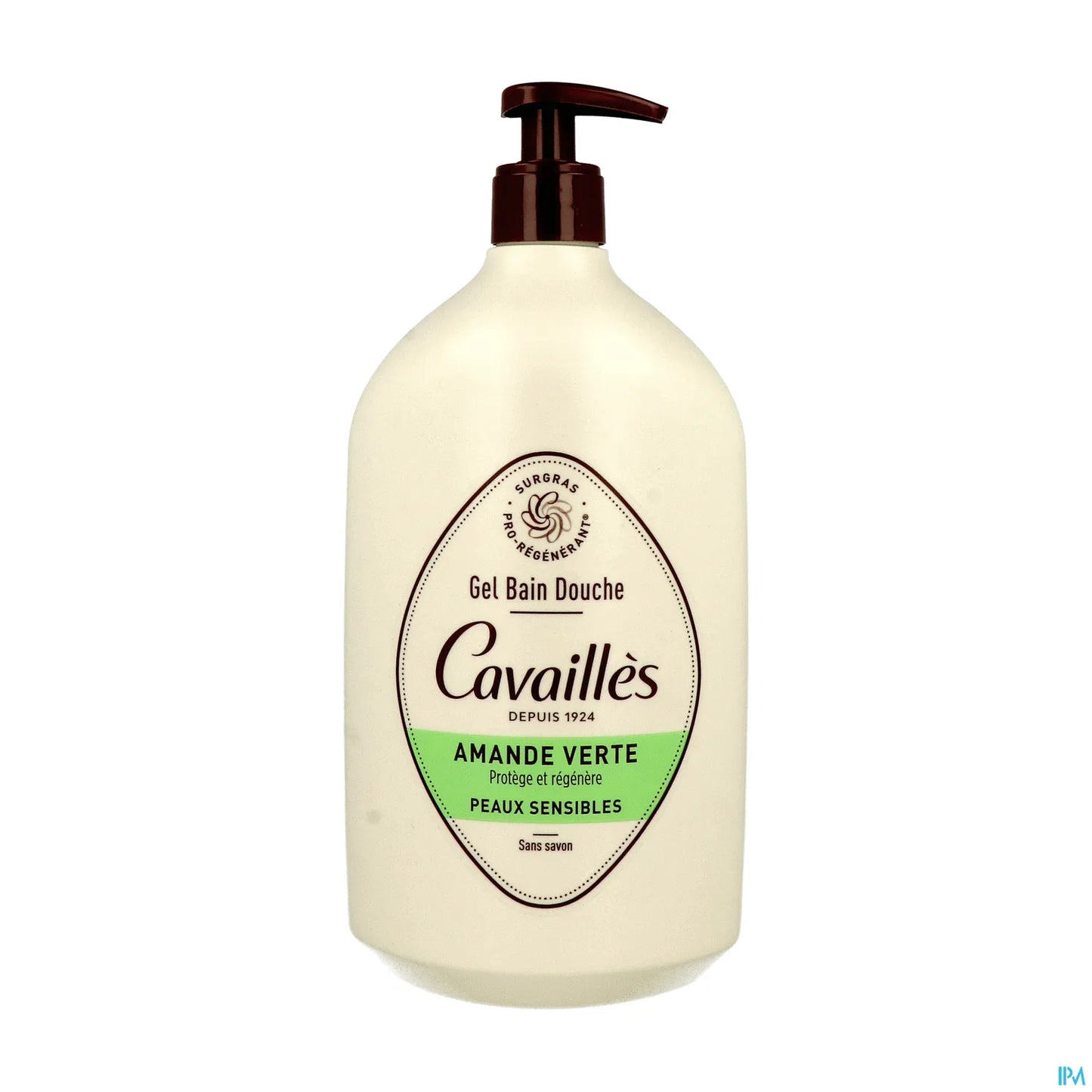 Rogé Cavaillès Gel Bain Douche Peaux Sensibles Amande Verte 1L