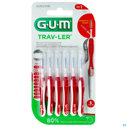 Spazzolini interdentali GUM Trav-Ler 1314 0,8 mm x42