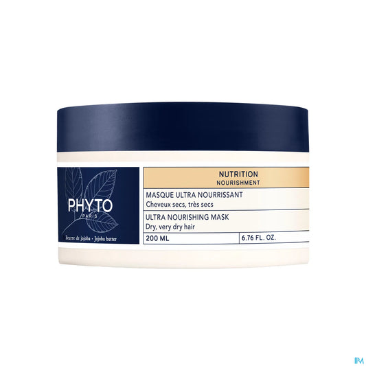 Maschera ultra nutriente per capelli secchi e molto secchi, barattolo da 200 ml