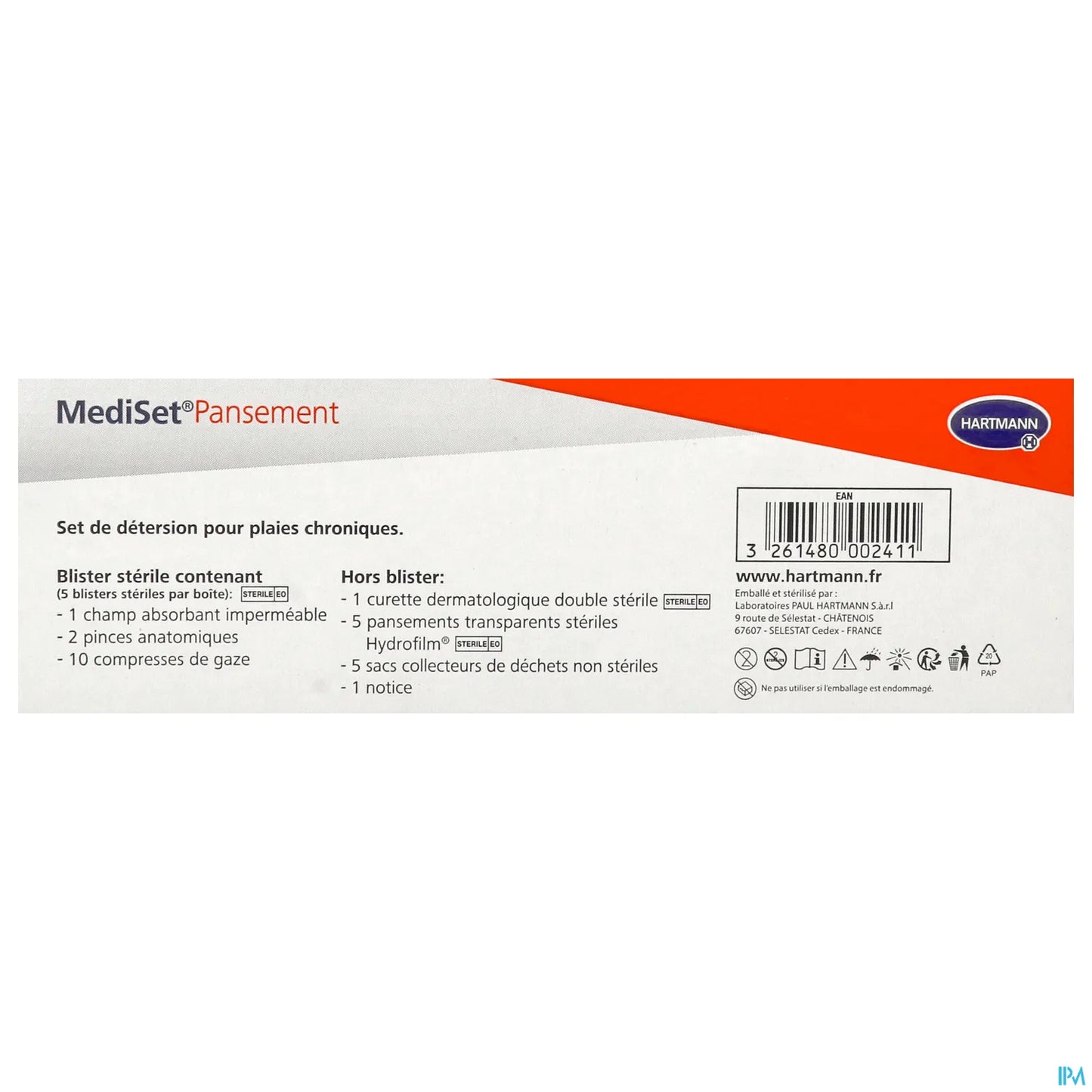 Mediset Pansement Détersion Boîte de 5