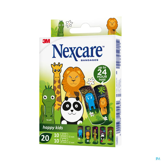 Cerotti 3M Nexcare Happy Kids Professions assortiti, confezione da 20