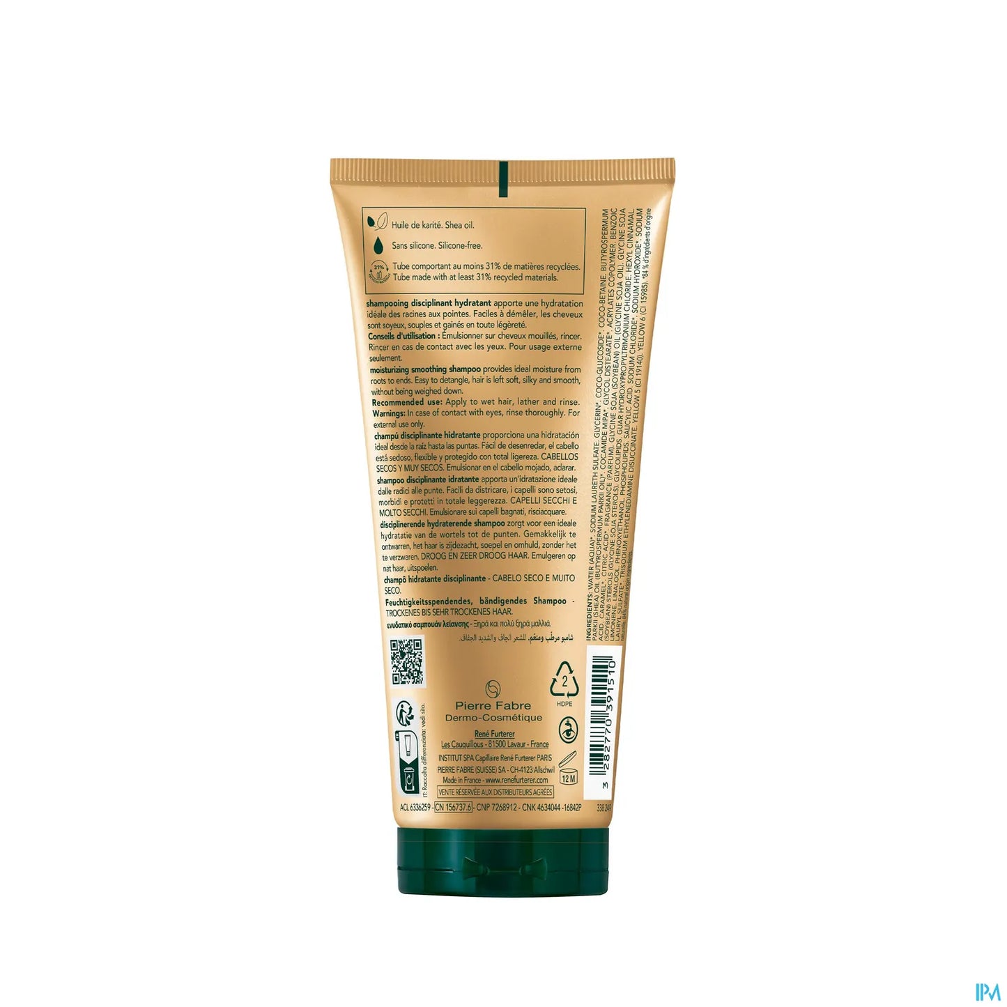 Shampooing Disciplinant Hydratant Sublime Karité 200ml