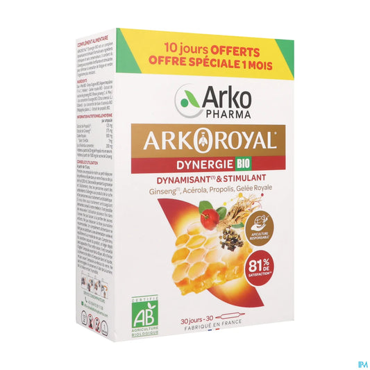Arkopharma ArkoRoyal Dynergie Bio 30 ampoules de 10 mL