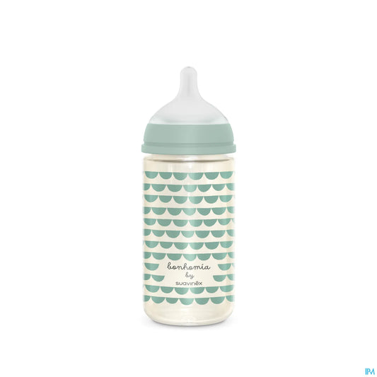 Biberon in vetro 240 ml Bonhomia Green