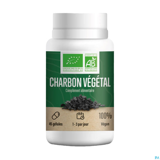Lero Charbon Végétal Bio 45 Gélules