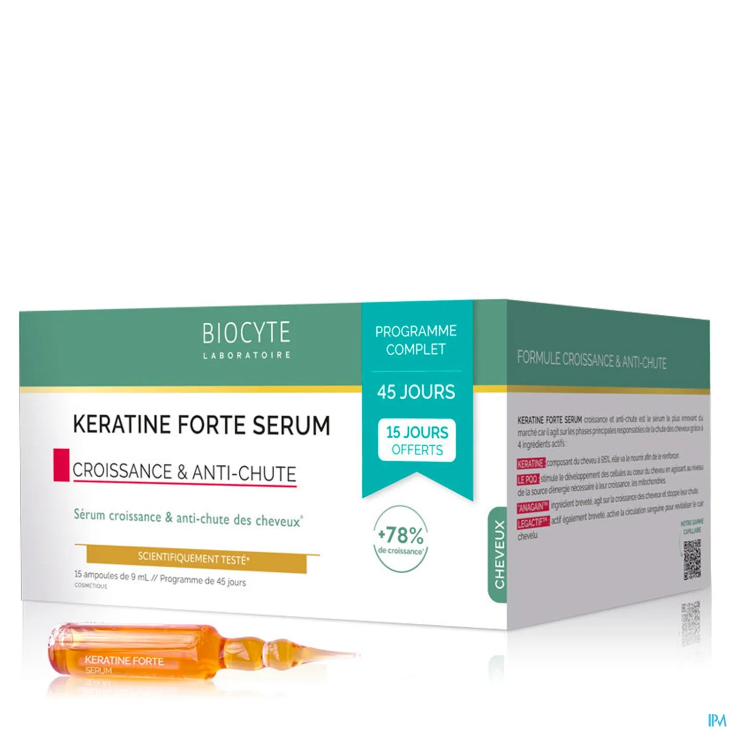 Keratin Forte Serum 15 Ampoules of 9 ml