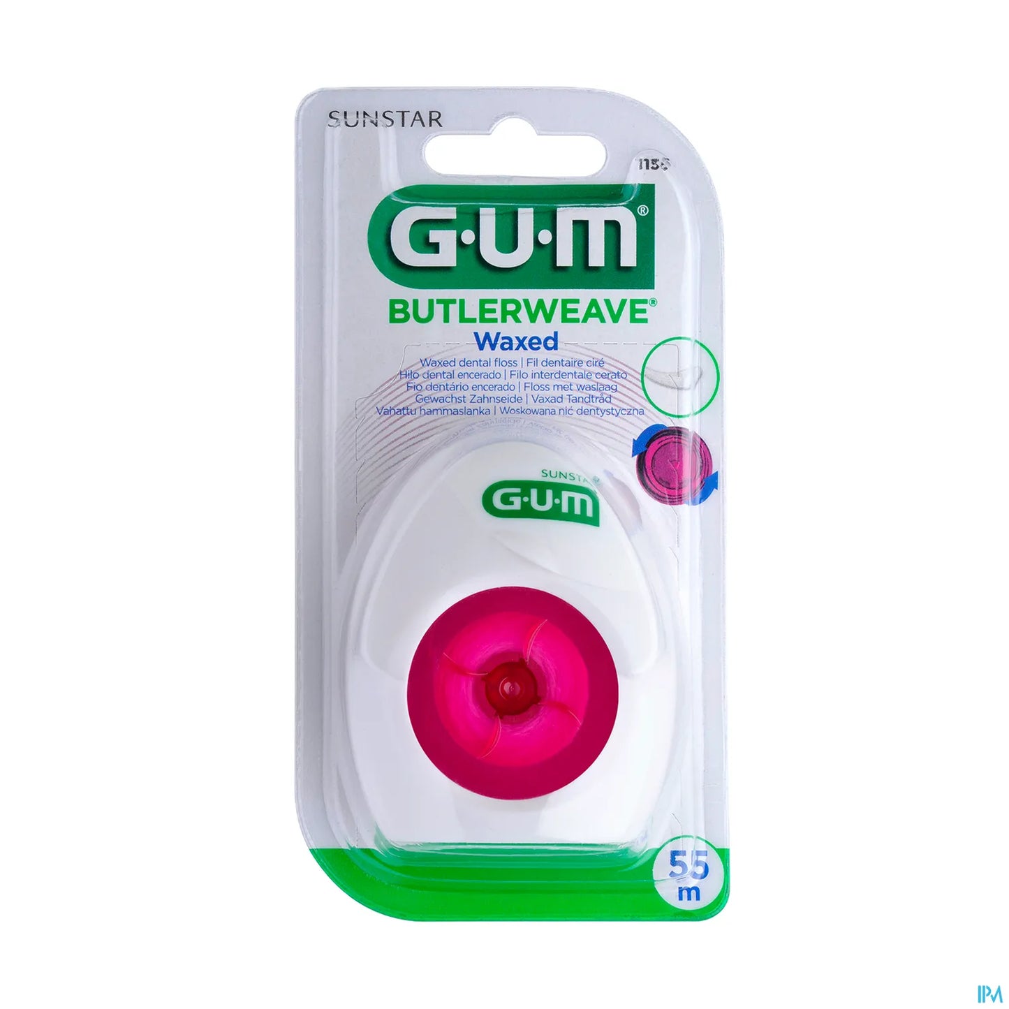 Filo interdentale cerato Sunstar GUM Butlerweave 55 m